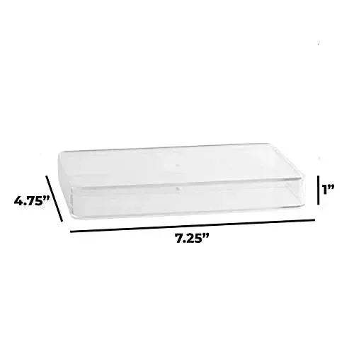 Clear Acrylic Boxes 7.25"X4.75"X1" 12 Pack