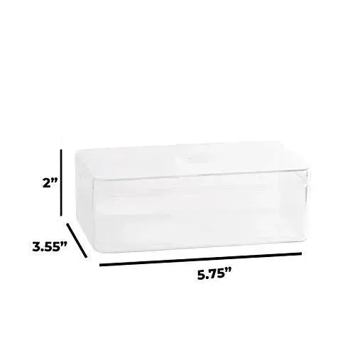 Clear Acrylic Boxes 5.75"X3.55"X2" 16 Pack