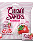 Creme Savers Strawberry & Creme Hard Candy: 12-Piece Case