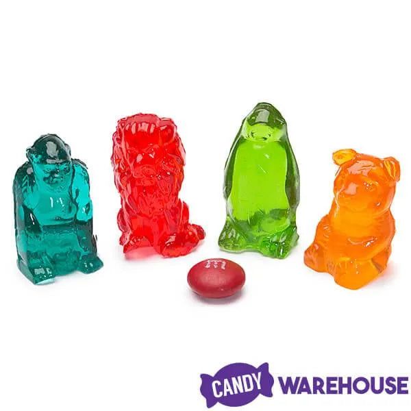 3D Gummy Animals Candy Bags: 10-Piece Set