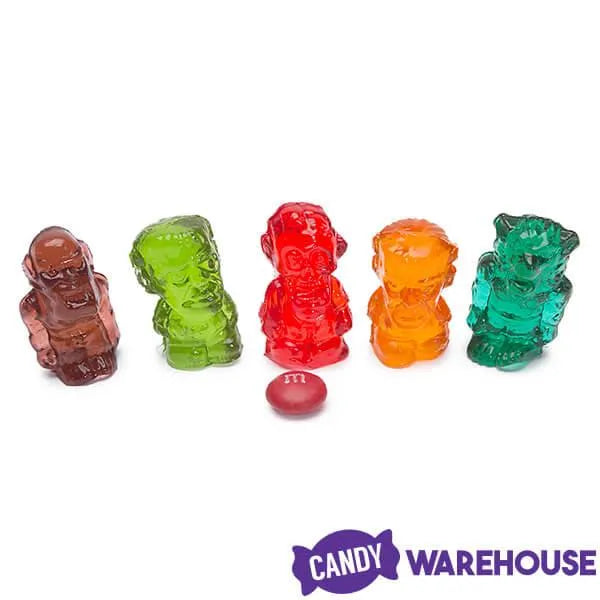 3D Gummy Monsters Candy Bags: 10-Piece Set