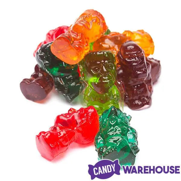 3D Gummy Monsters Candy Bags: 10-Piece Set