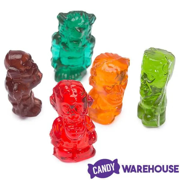 3D Gummy Monsters Candy Bags: 10-Piece Set