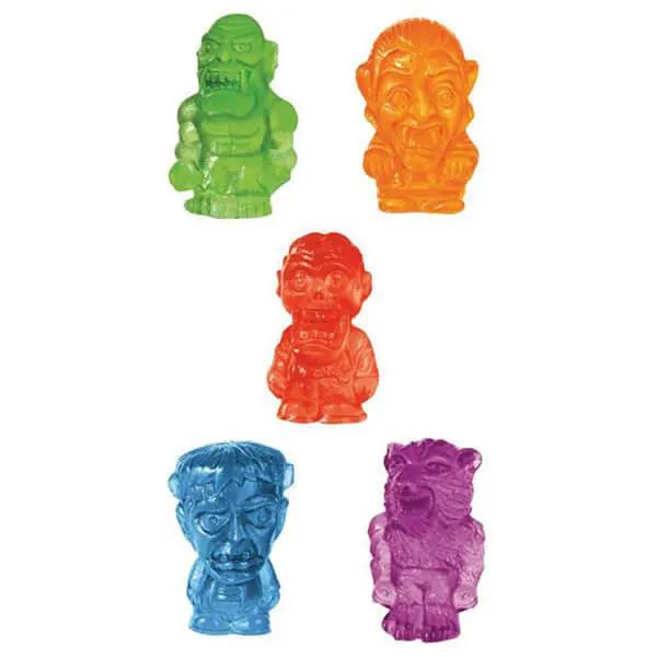 3D Gummy Monsters Candy Bags: 10-Piece Set