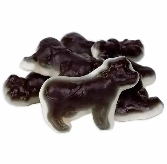 Gustaf's White & Black Gummy Cows: 5LB Bag