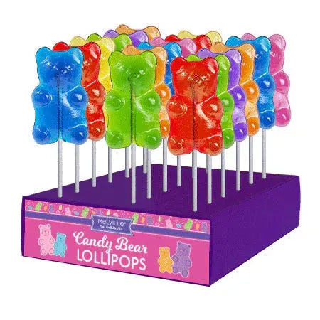 Melville Sweet Bear Lollipops: 24-Piece Display