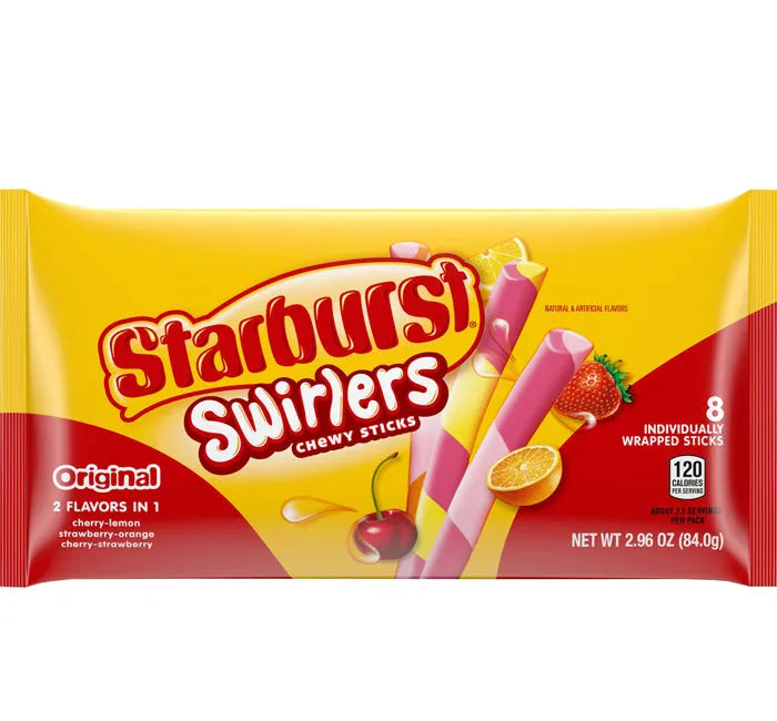 Starburst Swirlers Chewy Sticks - Original: 10-Piece Case