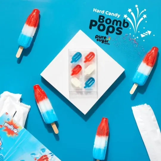 Pure Sugar Candy "Bomb Pop" Popsicles Hard Candies