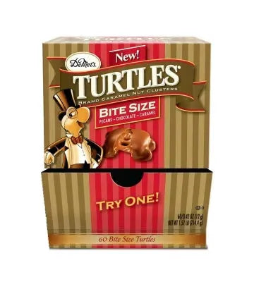 DeMet's Turtles Bite Size Chocolates: 60-Piece Box