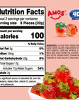 Amos 4D Strawberry Gummies Burst: 12-Piece Case