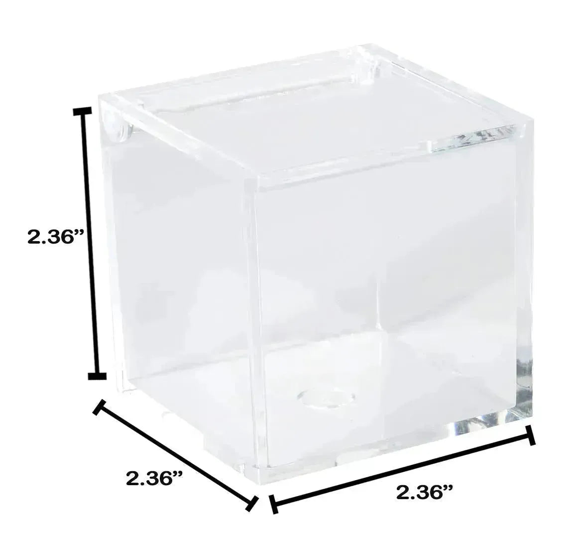 Clear Acrylic Boxes 12 Pack 2.36''X2.36''X2.36''