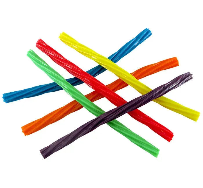 Twizzlers Twists Rainbow Candy Straws Bulk: 9LB Case