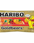 Haribo Gold-Bears Gummy Bears Pocket Size Packs: 24-Piece Box