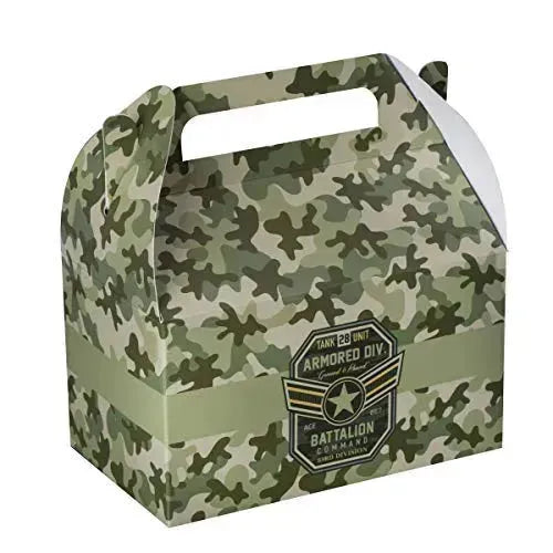 Soldier Paper Treat Boxes 20 Pack 6.25" X 3.75" X 3.5"