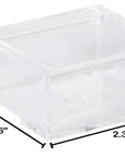 Clear Acrylic Boxes 2.36''X2.36''X1.18'' 16 Pack