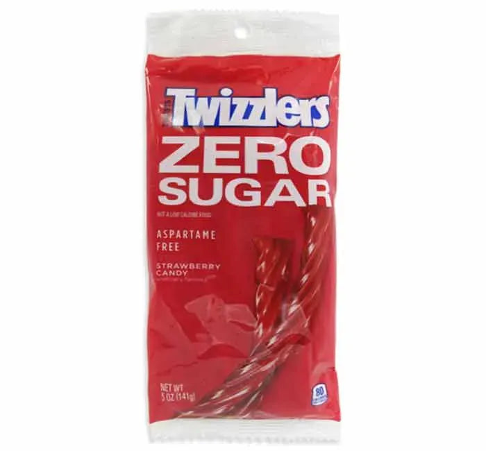 Twizzlers Sugar Free Strawberry Licorice Twists: 3.75LB Case