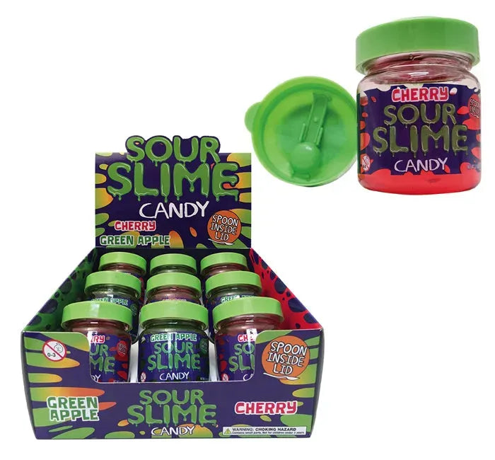 Slime Sour Candy with Spoon: 9-Piece Box