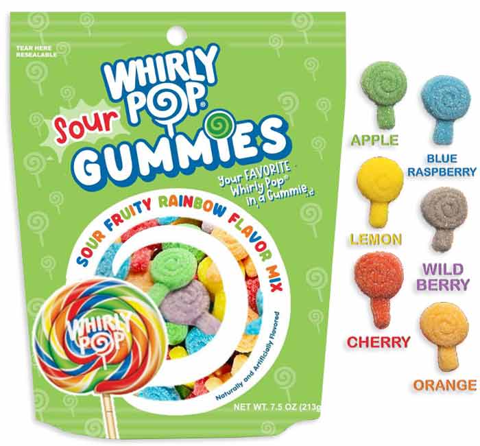 Whirly Pop Sour Gummies: 12-Piece Case