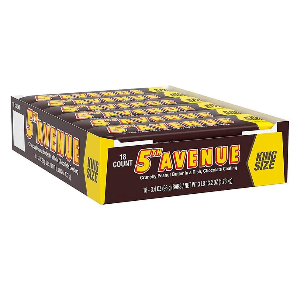 5th Avenue King Size Candy Bars: 18-Piece Box