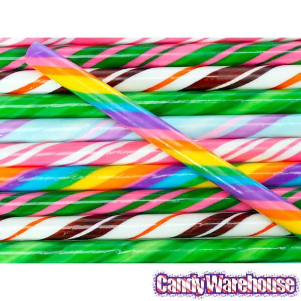 6-Flavor Assortment Hard Candy Sticks: 100-Piece Box