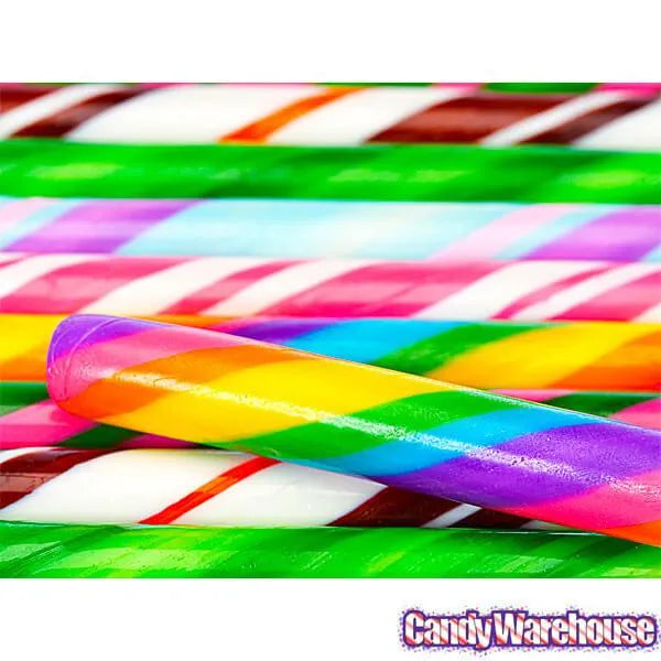 6-Flavor Assortment Hard Candy Sticks: 100-Piece Box