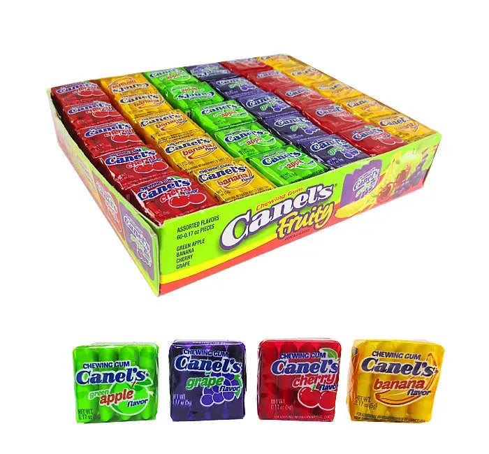 Canel's Fruity 4-Pack Chiclets Gum: 60CT Box