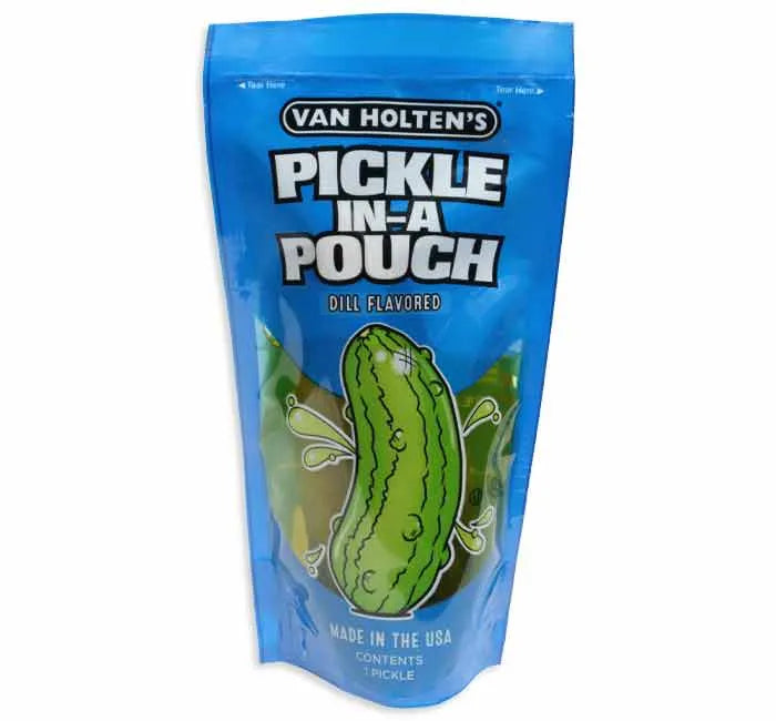 Van Holten's Dill Flavored Pickle in A Pouch: 12-Piece Box