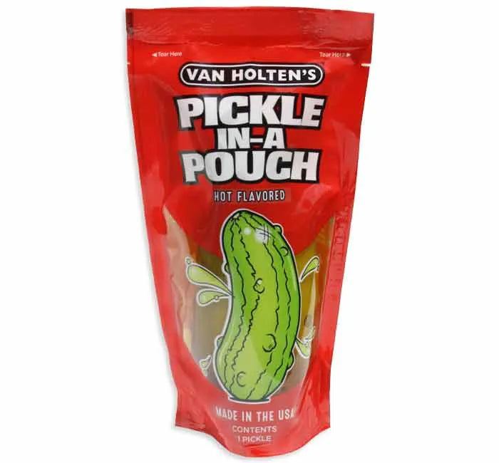 Van Holten&#39;s Hot Pickle in A Pouch: 12-Piece Box