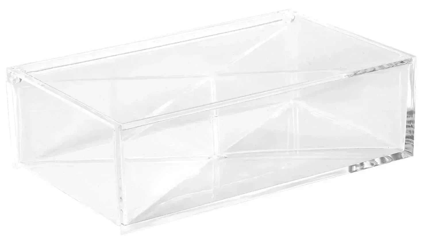 Clear Acrylic Boxes 6.3''X3.94''X1.97'' 4 Pack