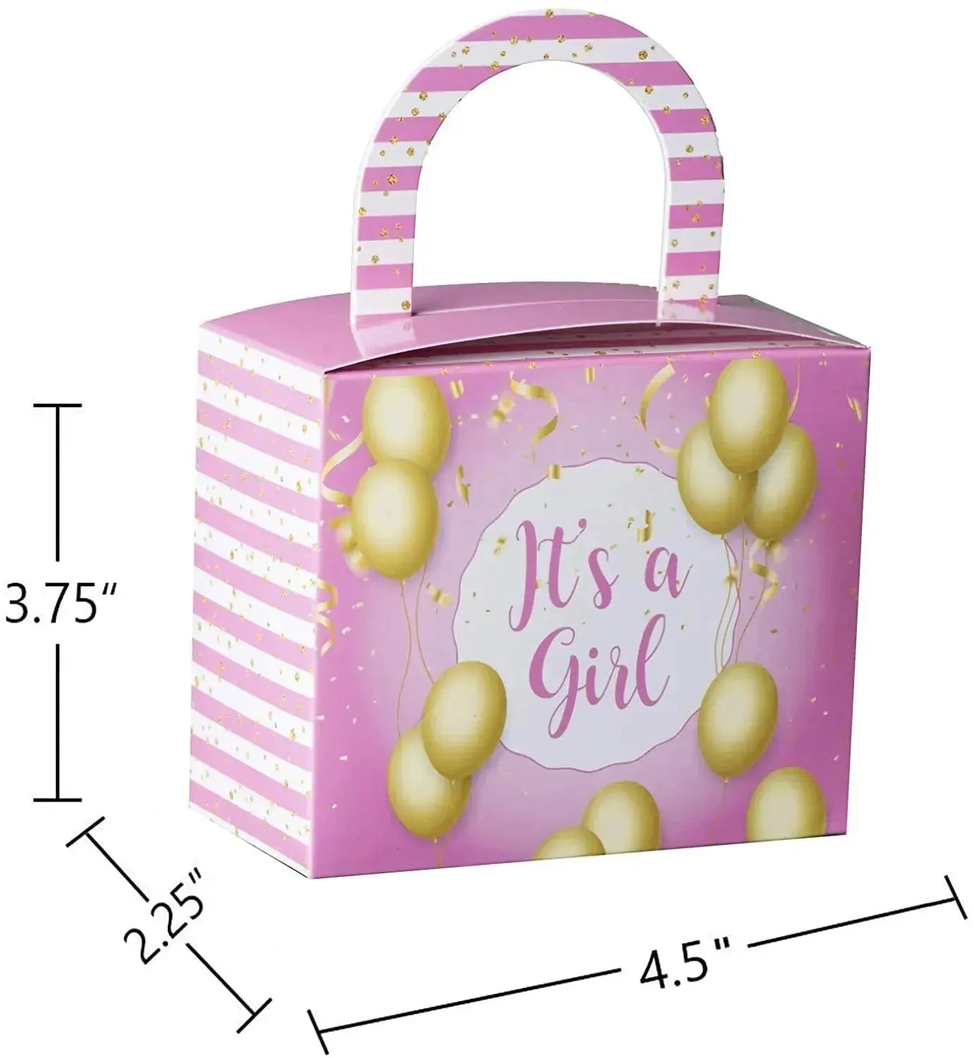 Its A Girl Candy Boxes 36 Pack 4.5" X 3.75" X 2.25"