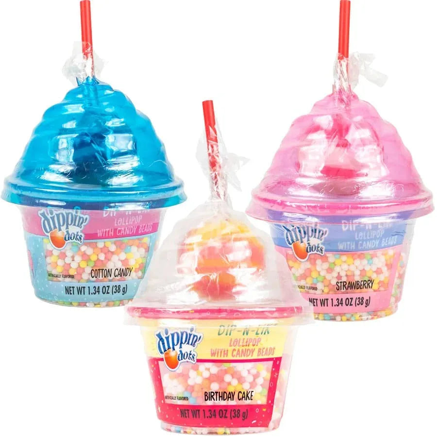 Dippin Dots Dip-N-Lik Lollipops: 12-Piece Display