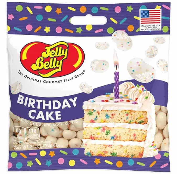 Jelly Belly Birthday Cake Peg Bags: 12-Piece Case