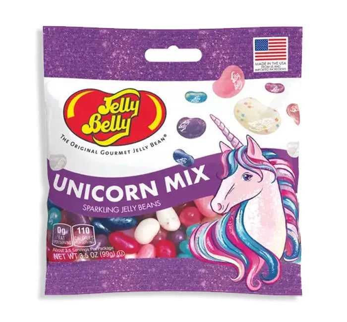 Jelly Belly Sparkling Unicorn Mix Peg Bags: 12-Piece Case