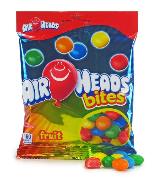 AirHeads Bites Candy - Fruit Peg Bags: 12-Piece Case