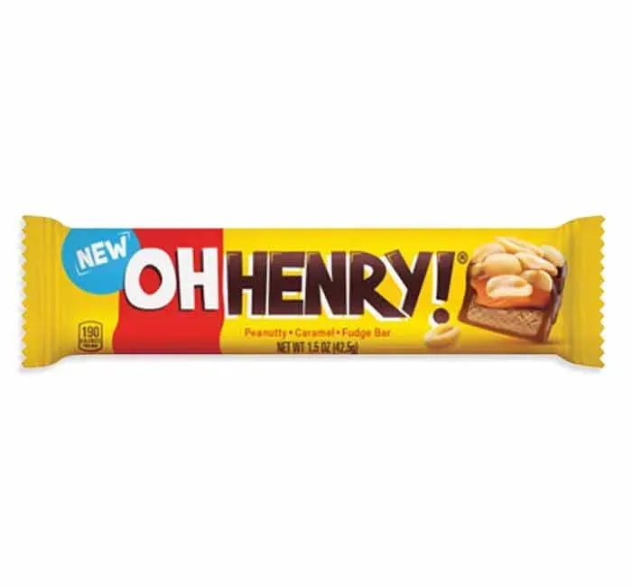 Oh' Henry Candy Bars: 24-Piece Box