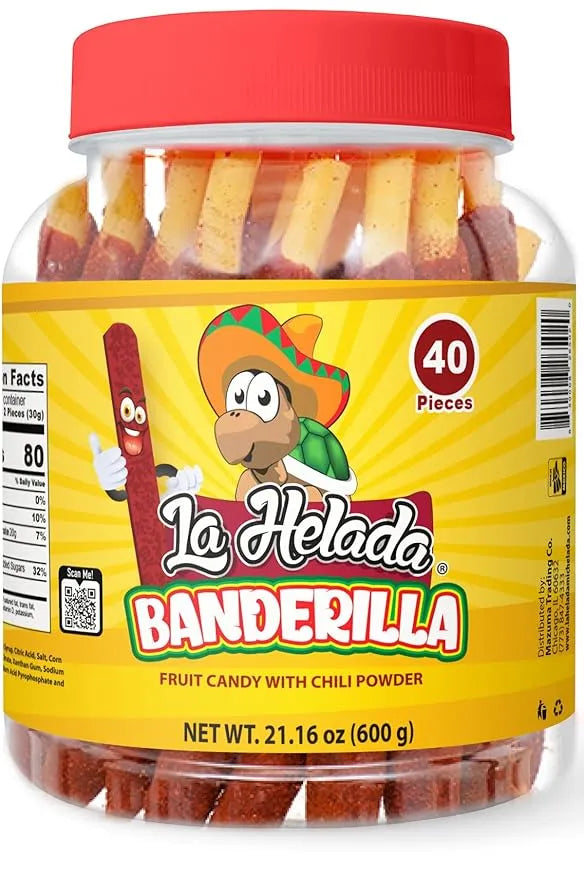 Le Helada Banderilla Candy Straws: 40-Piece Jar