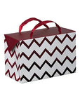 Maroon Chevron Paper Gift Bag Box 12 Pack 7"X 3.5"X 4.75"