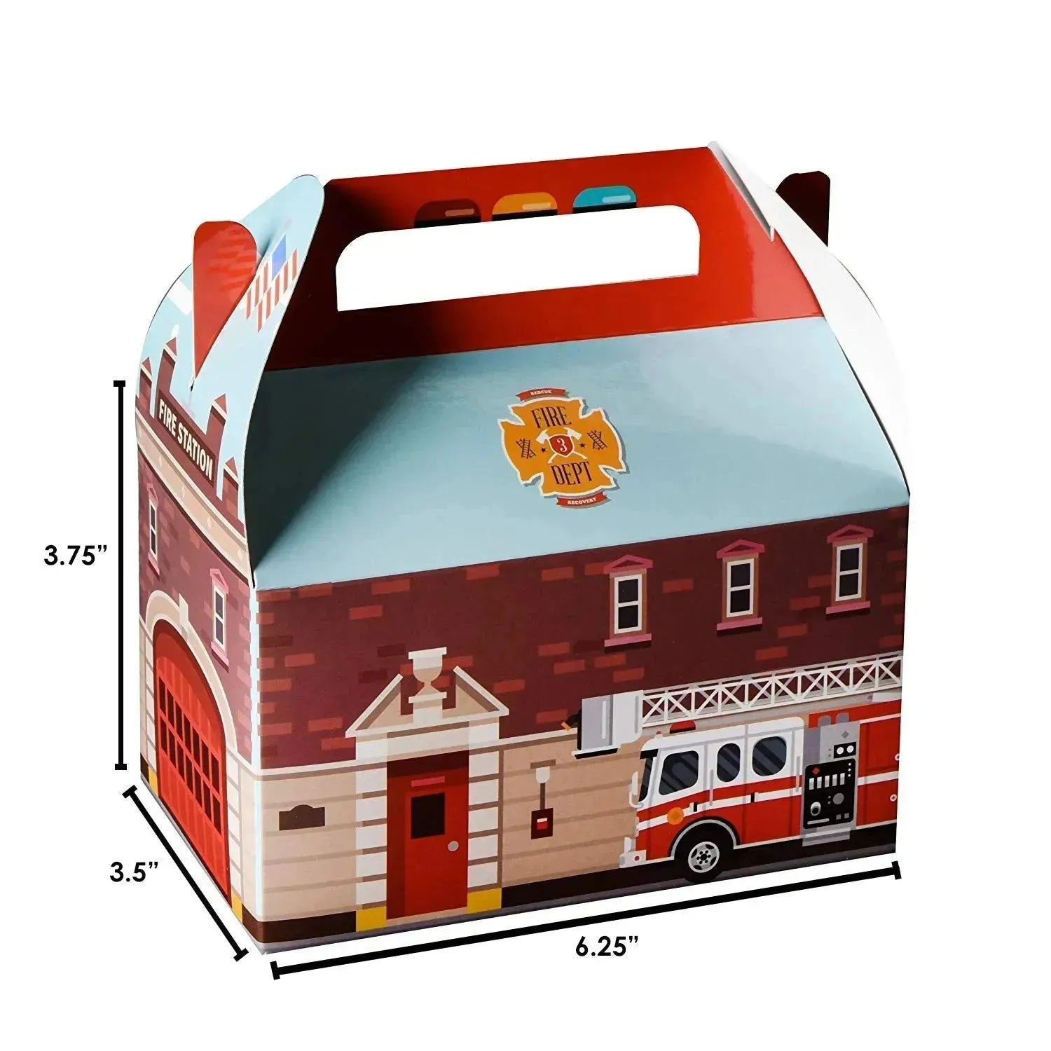 Fire Paper Treat Boxes 20 Pack 6.25" X 3.75" X 3.5"