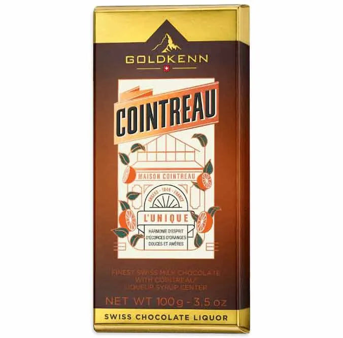 Cointreau Liqueur Filled Chocolate Bar: 10-Piece Box