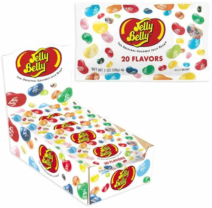 Jelly Belly 1 Ounce Mini Bags - 20 Flavors: 30-Piece Display