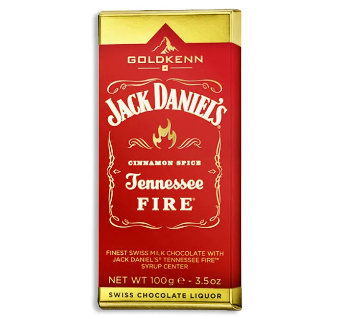 Jack Daniel's Tennessee Fire Chocolate Bar: 10-Piece Box