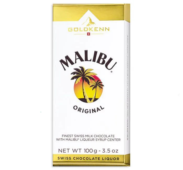 Malibu Original Liqueur Chocolate Bar: 10-Piece Box