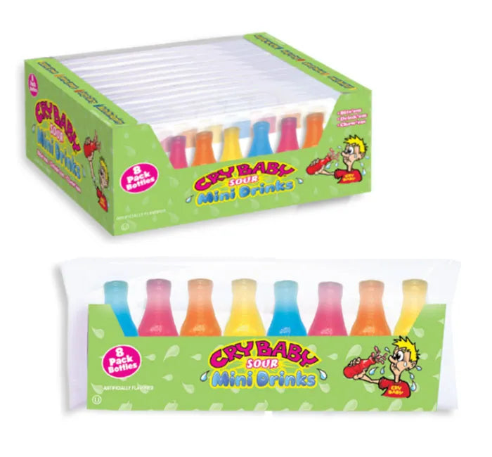 Nik-L-Nip Sour Cry Baby Wax Bottles: 12-Piece Display