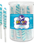 Unicorn Pops Twist Suckers - Light Blue: 24-Piece Jar