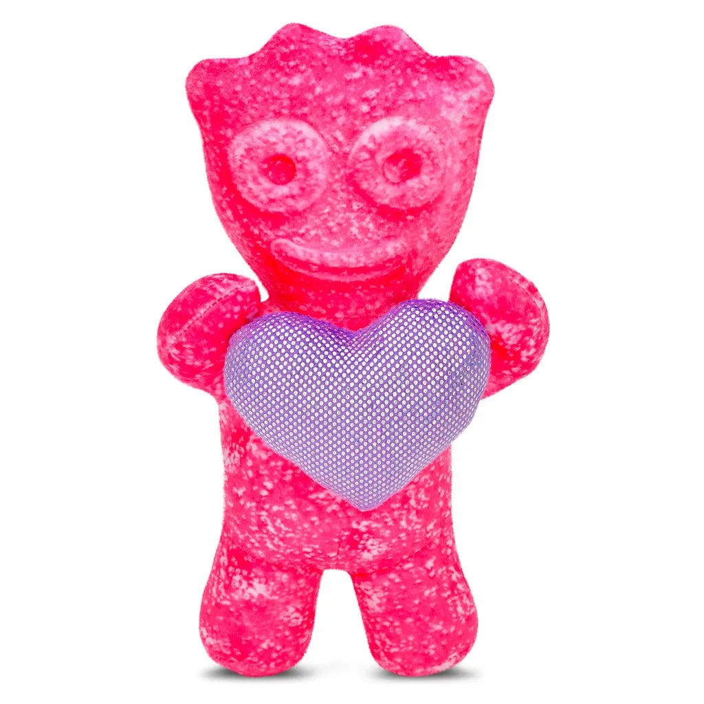 Sour Patch Plush Pink With Heart Pillow