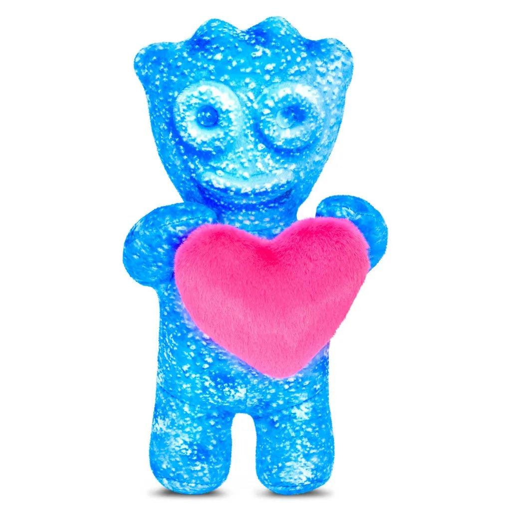 Sour Patch Plush Blue With Heart Pillow