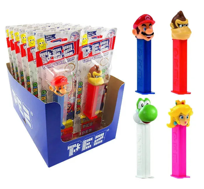 Nintendo PEZ Candy Blister Packs: 12-Piece Display