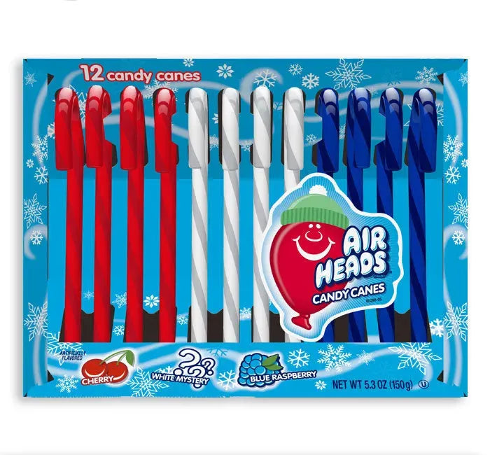 AirHeads Candy Canes: 144-Piece Case