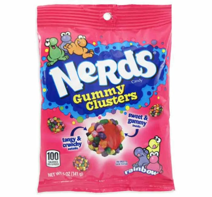 Nerds Gummy Clusters-Peg Bags: 12-Piece Case