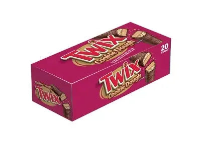 Twix Cookie Dough Chocolate Bars: 20-Piece Display